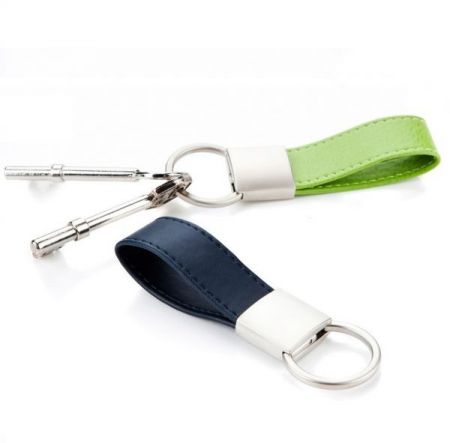 Personalized Leather Key Fob