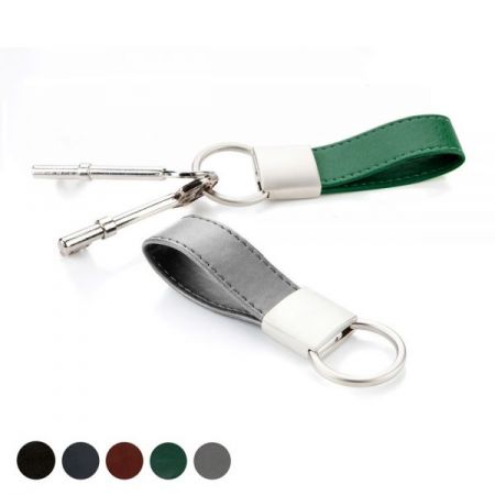 Personalized Leather Key Fob